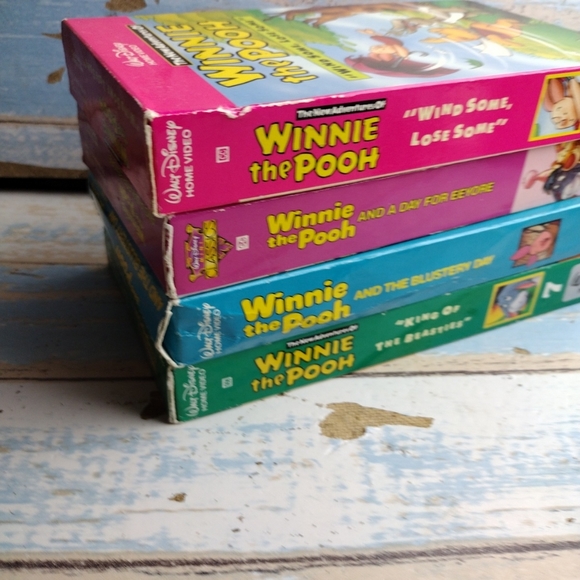 Disney Winnie The Pooh VHS Tapes Lot of 7 Movies Tapes The many adventures - Picture 9 of 11